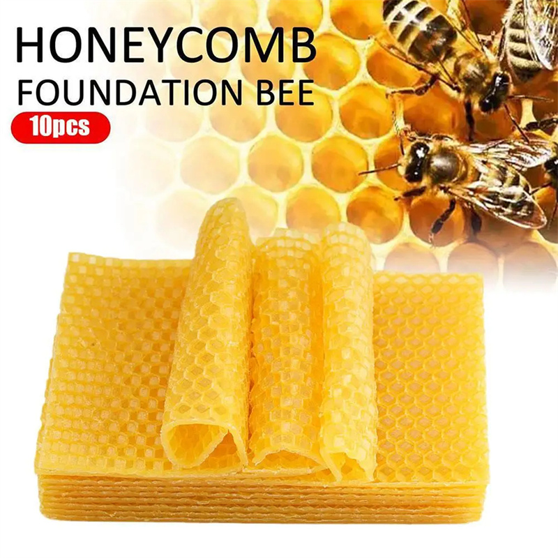 Candle Supplies Beeswax - 10/20Pcs Natural Beeswax Sheets Honeycomb Sheet
