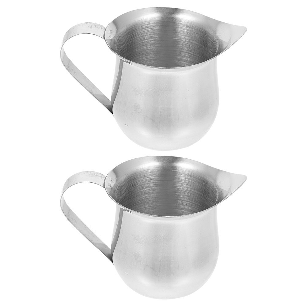 Pour Spout Pitcher - 2Pcs Stainless Steel Small Creamer Pitcher