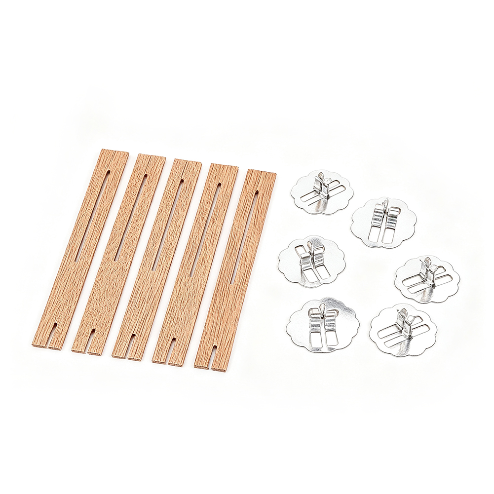 Candle Supplies Beeswax - 5pcs Natural Slotted Wooden Candle Wicks