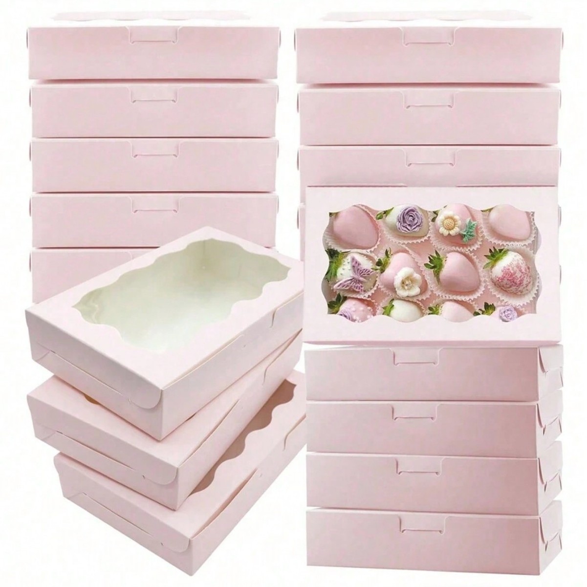 Kraft Paper Box - 10/30/50Pcs Kraft Paper Cake Candy Boxes
