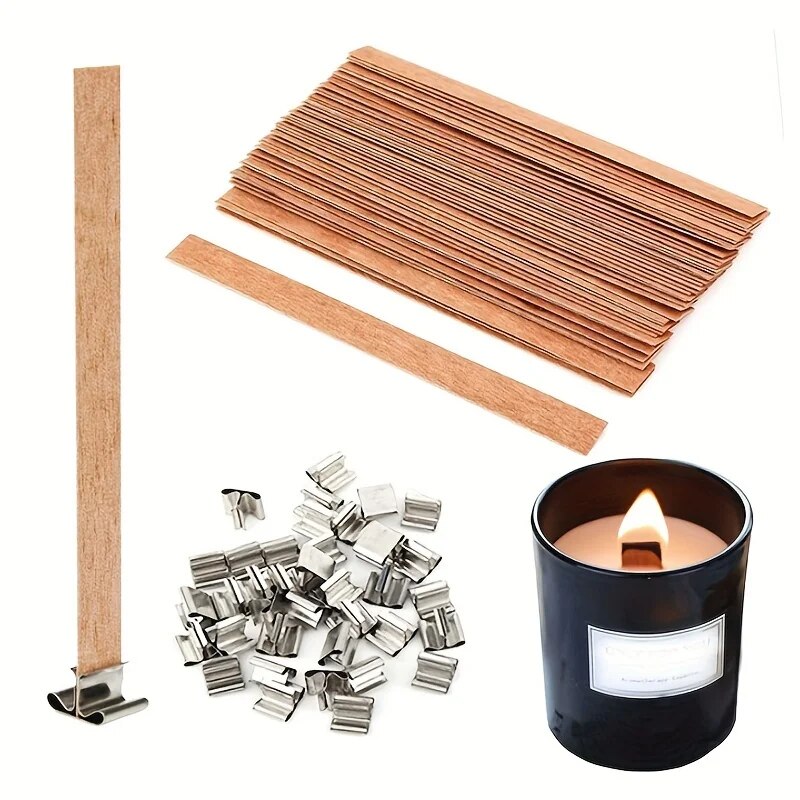Candle Supplies Beeswax - 30pcs High Quality Wooden Candle Wick