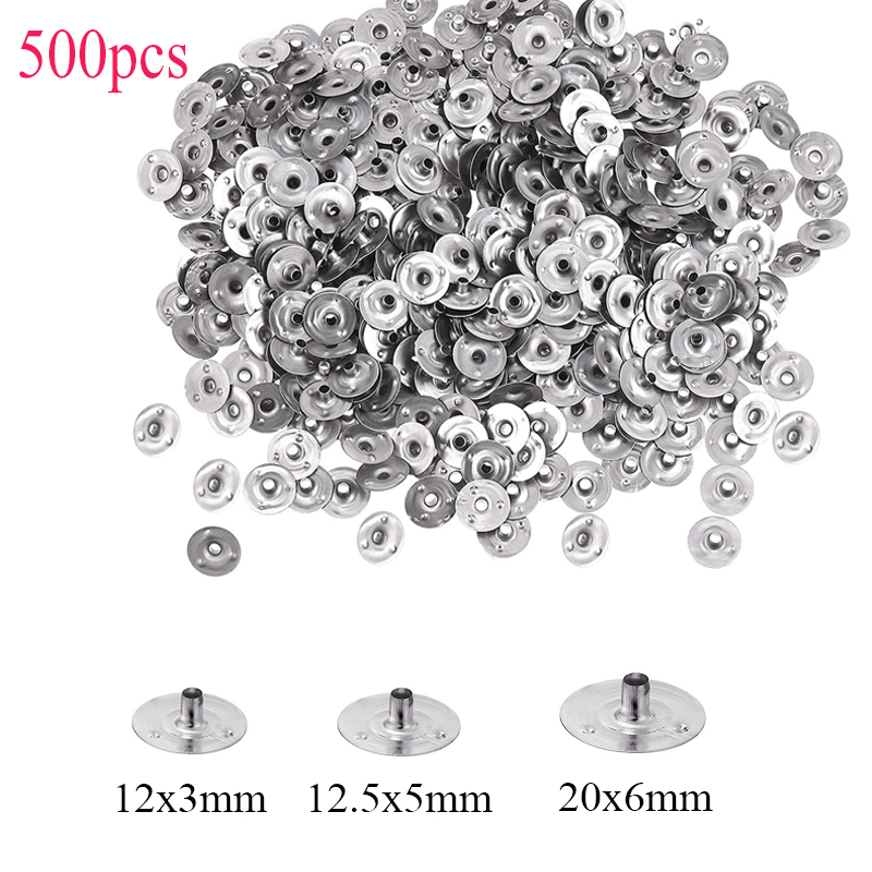 Candle Making Supplies Usa - 500 Pieces Candle Wick Metal Sustainer
