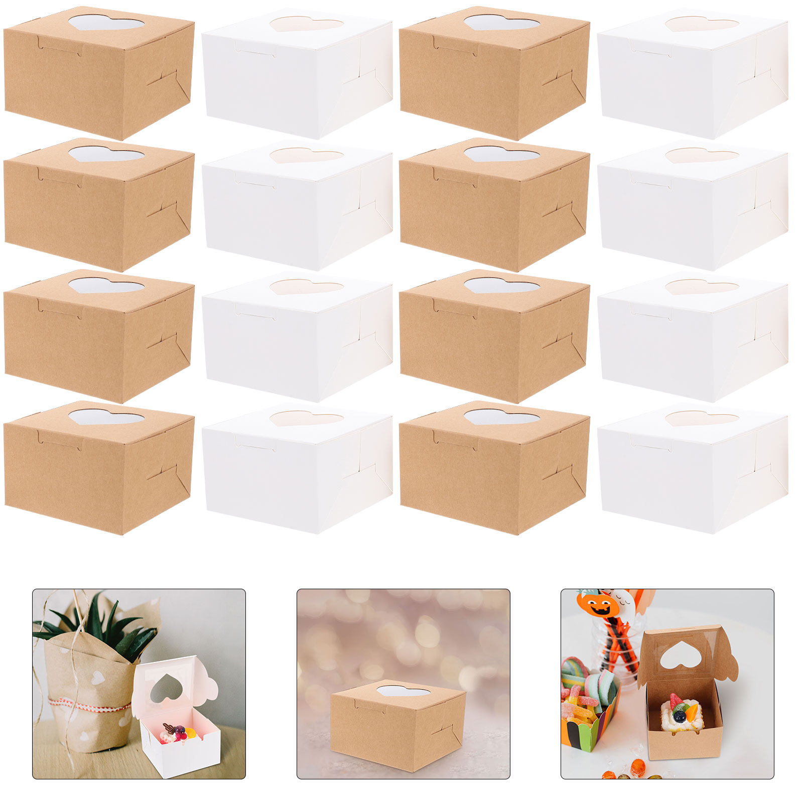 40Pcs Egg Yolk Pastry Cake Box - огляд і ціна Kraft Paper Box