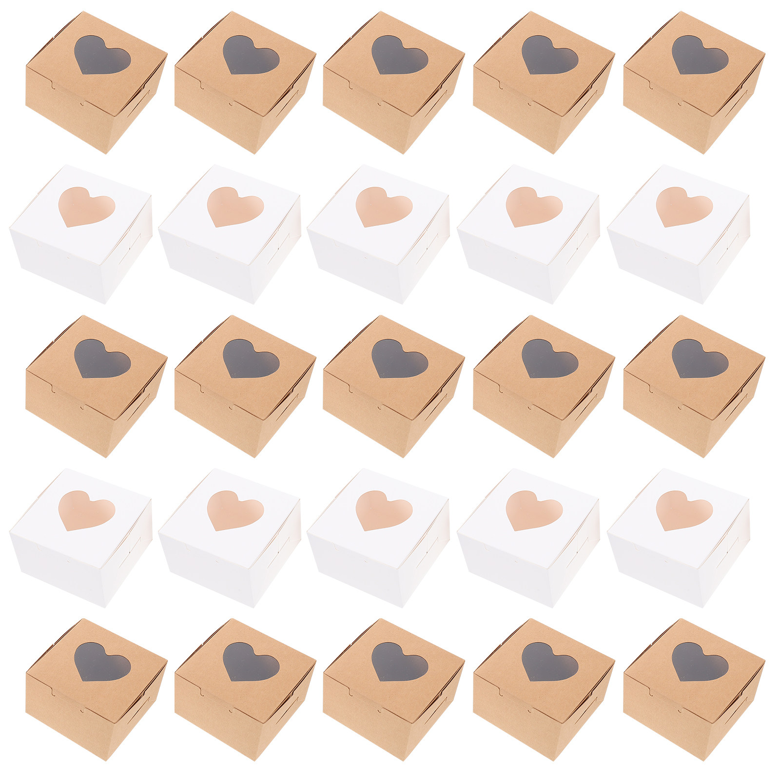 40Pcs Egg Yolk Pastry Cake Box - огляд і ціна Kraft Paper Box