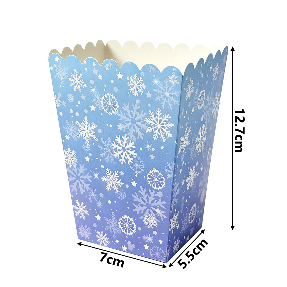10-50pcs Snowflake Popcorn Box - огляд і ціна Kraft Paper Box