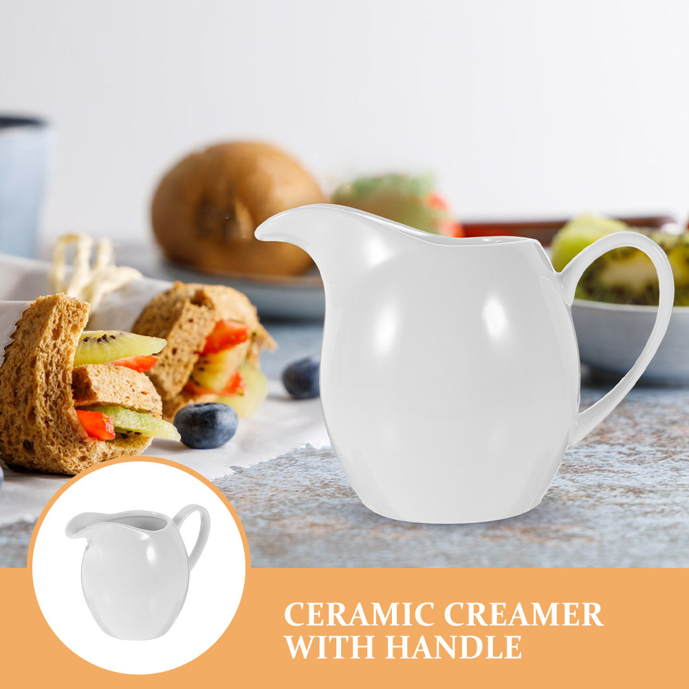 2Pcs Ceramic Milk Jug Creamer  - огляд і ціна Pour Spout Pitcher