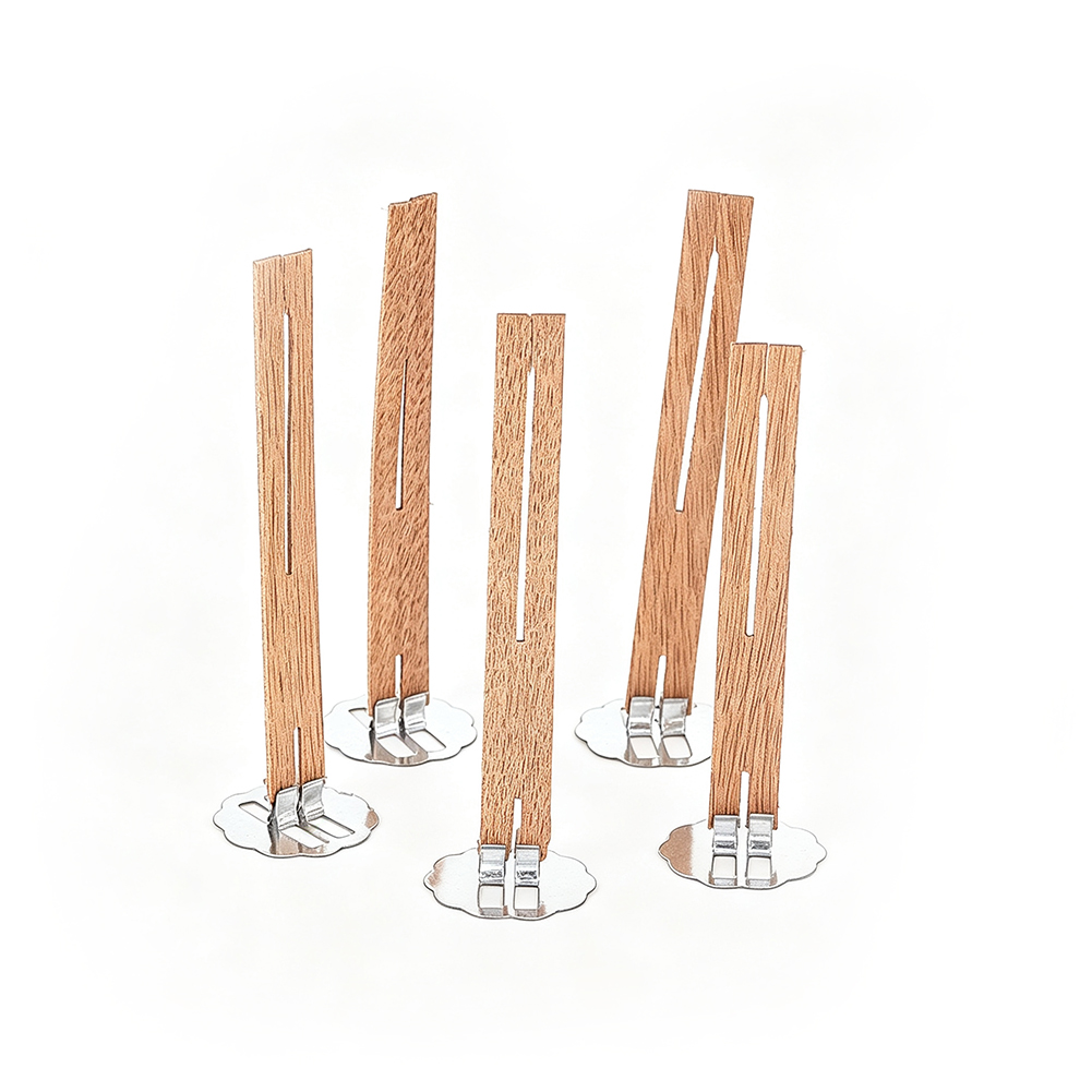 5pcs Natural Slotted Wooden Ca - огляд і ціна Candle Supplies Beeswax