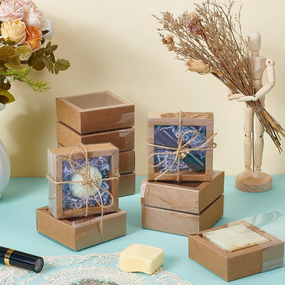 16pcs Kraft Paper Drawer Box 3 - огляд і ціна Kraft Paper Box