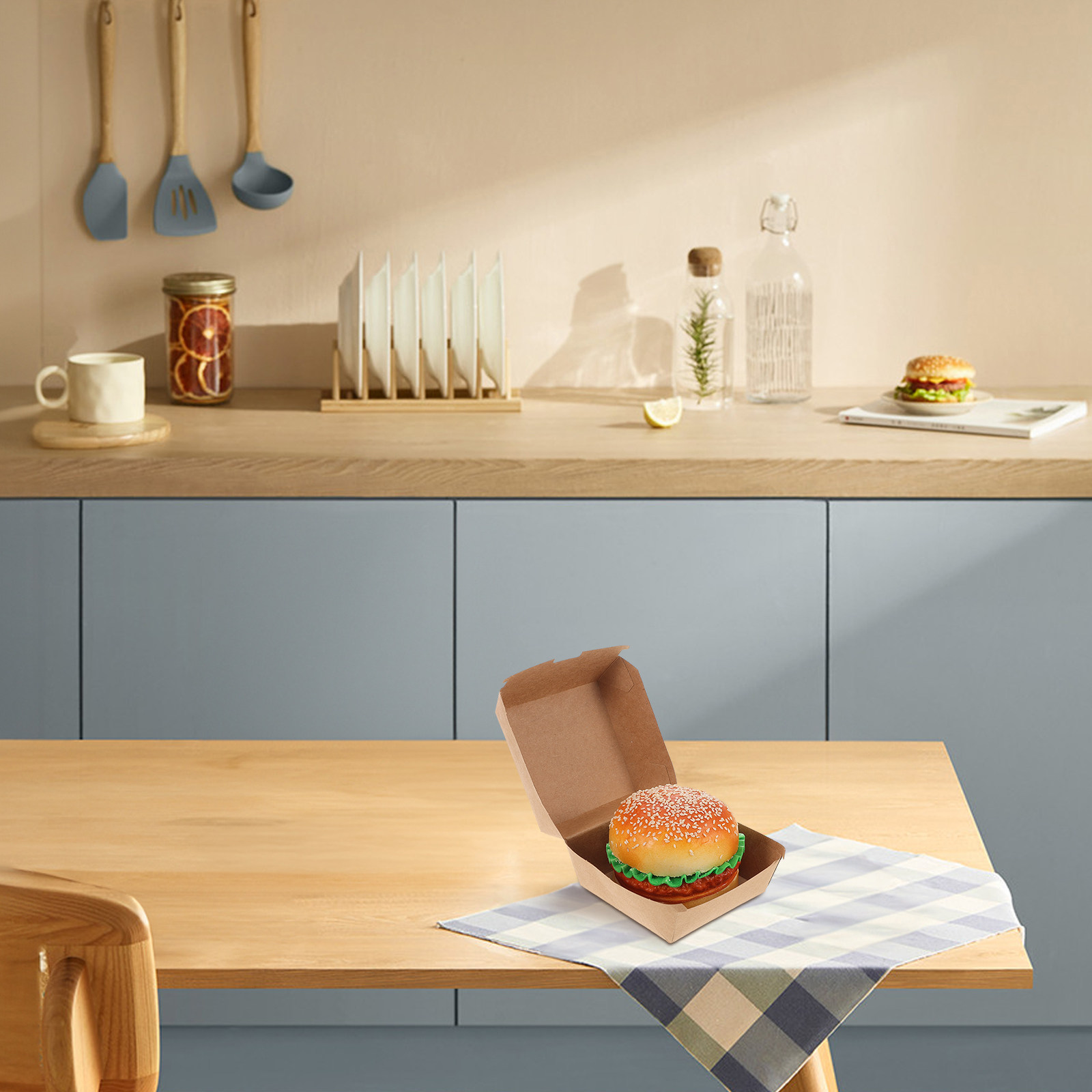 30Pcs Burger Boxes Kraft Paper - огляд і ціна Kraft Paper Box