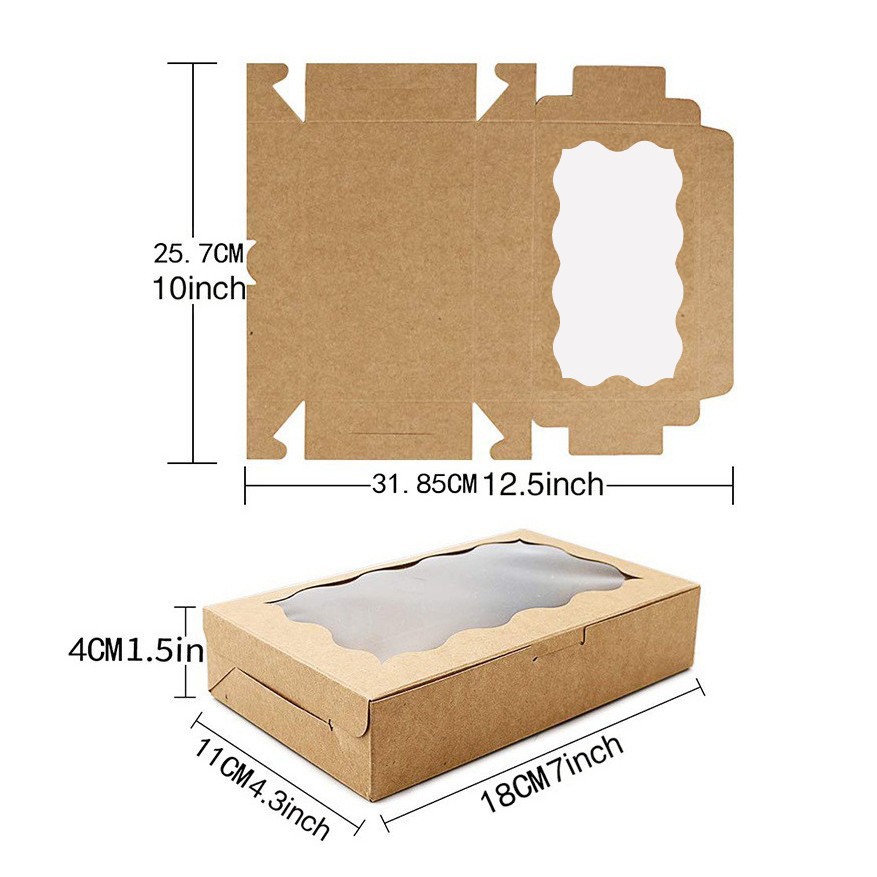 10/30/50Pcs Kraft Paper Cake C - огляд і ціна Kraft Paper Box