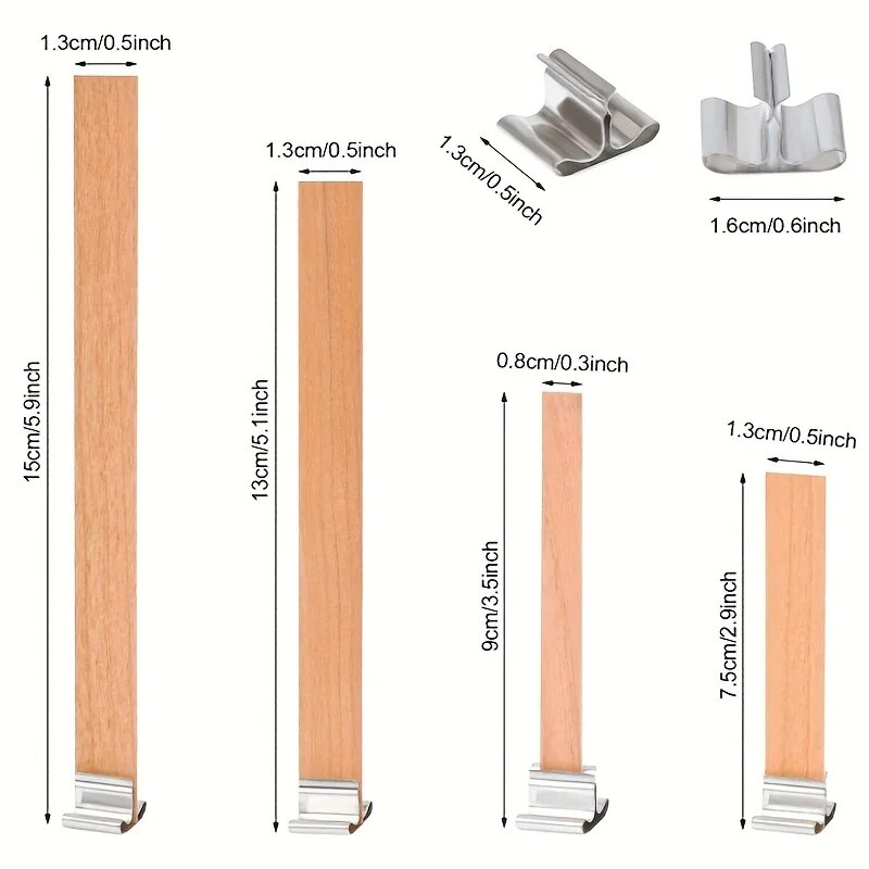 30pcs High Quality Wooden Cand - огляд і ціна Candle Supplies Beeswax