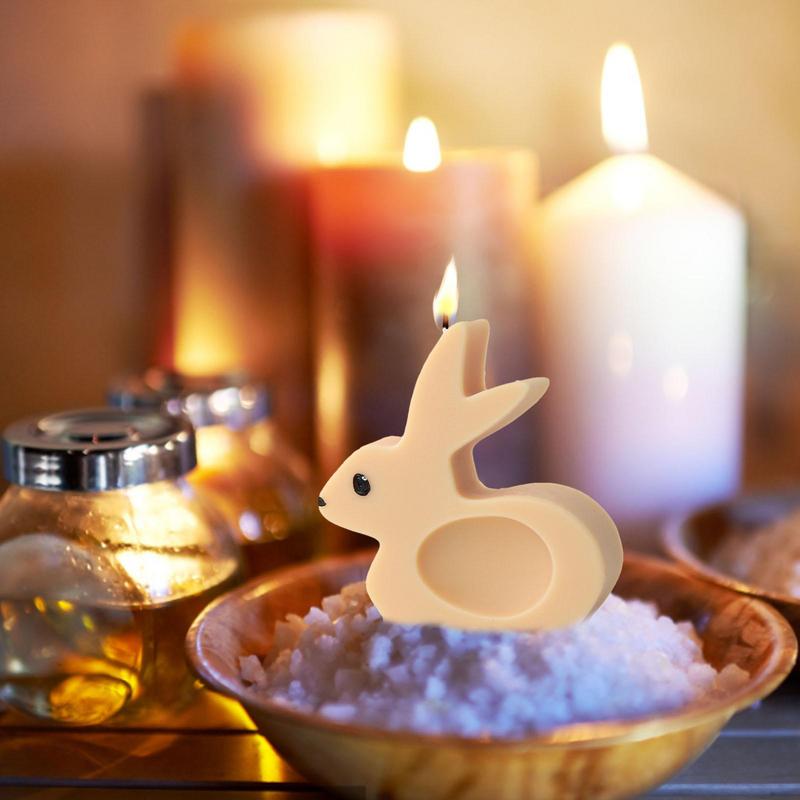Rabbit Silicone Mold Bunny Sha - огляд і ціна Candle Making Supplies Usa