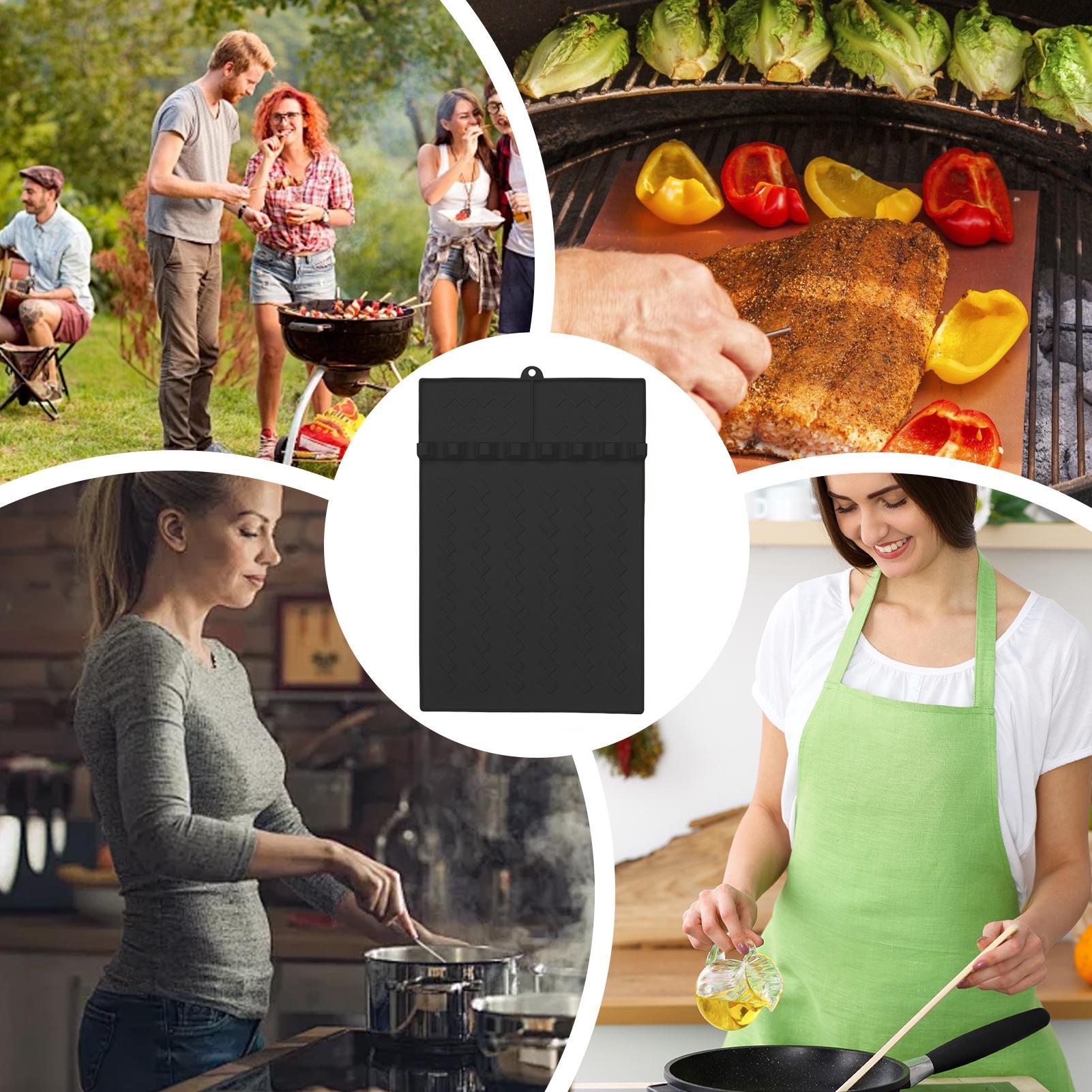 Silicone BBQ Grill Mats Side S - огляд і ціна Heat Resistant Mat
