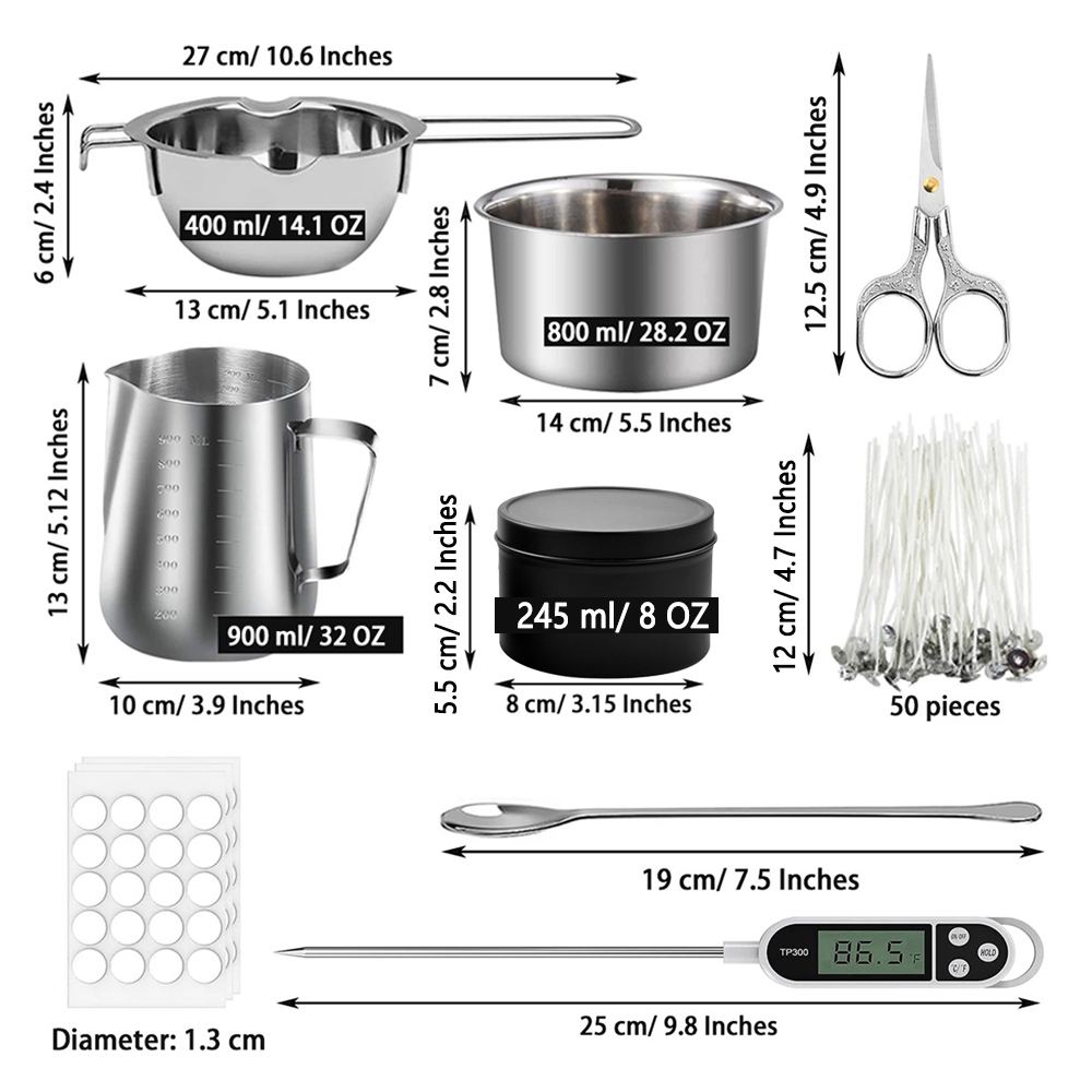 Glintmos DIY Candle Making Kit - огляд і ціна Candle Making Supplies Usa