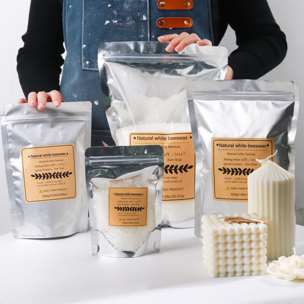White Beeswax Pure Natural Gra - огляд і ціна Candle Supplies Beeswax