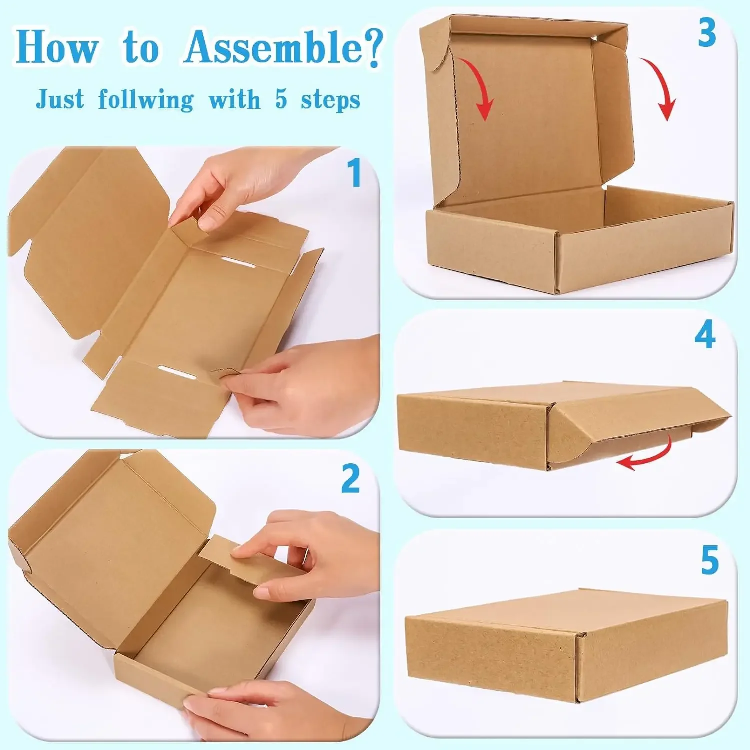 10/20PCS Corrugated Box Mailer - огляд і ціна Kraft Paper Box