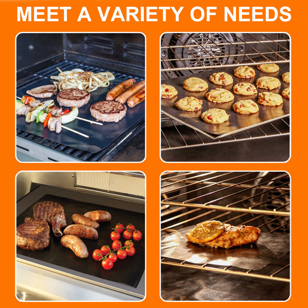 3Pcs Grill Mat Non-Stick Food  - огляд і ціна Heat Resistant Mat