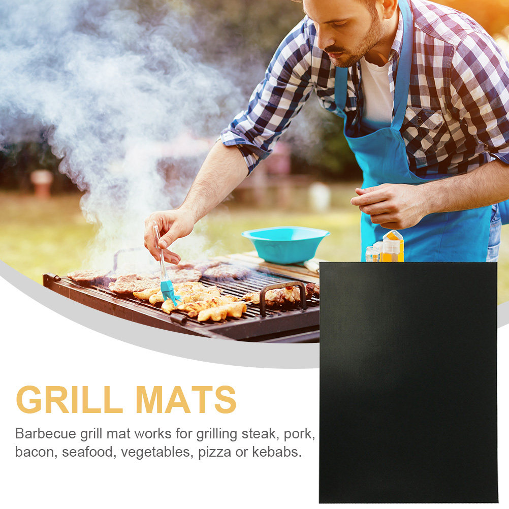 3Pcs Grill Mat Non-Stick Food  - огляд і ціна Heat Resistant Mat
