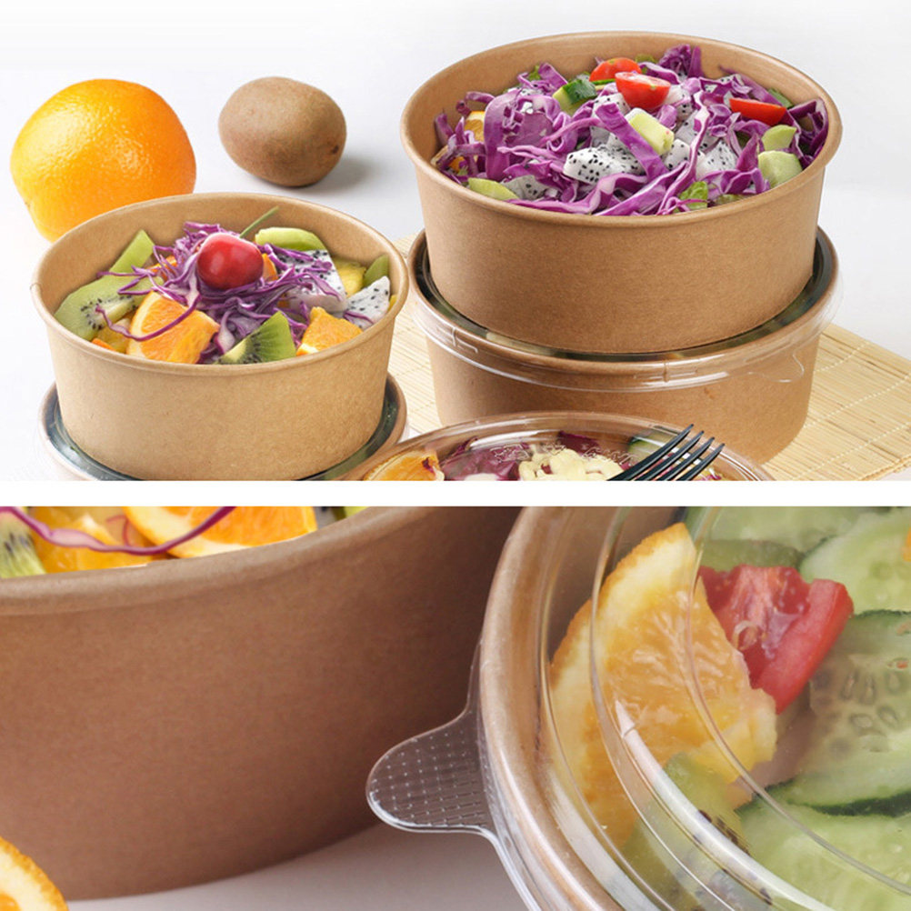 20Pcs Kraft Paper Bowls Leakpr - огляд і ціна Kraft Paper Box