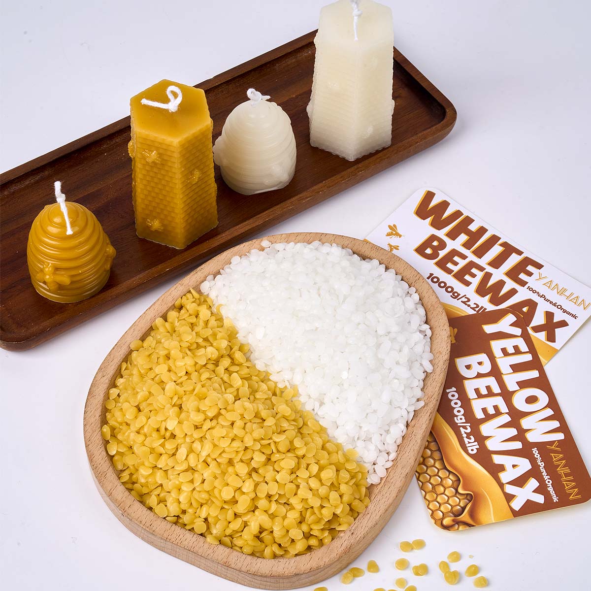1000g Pure Natural Granular Wh - огляд і ціна Candle Supplies Beeswax