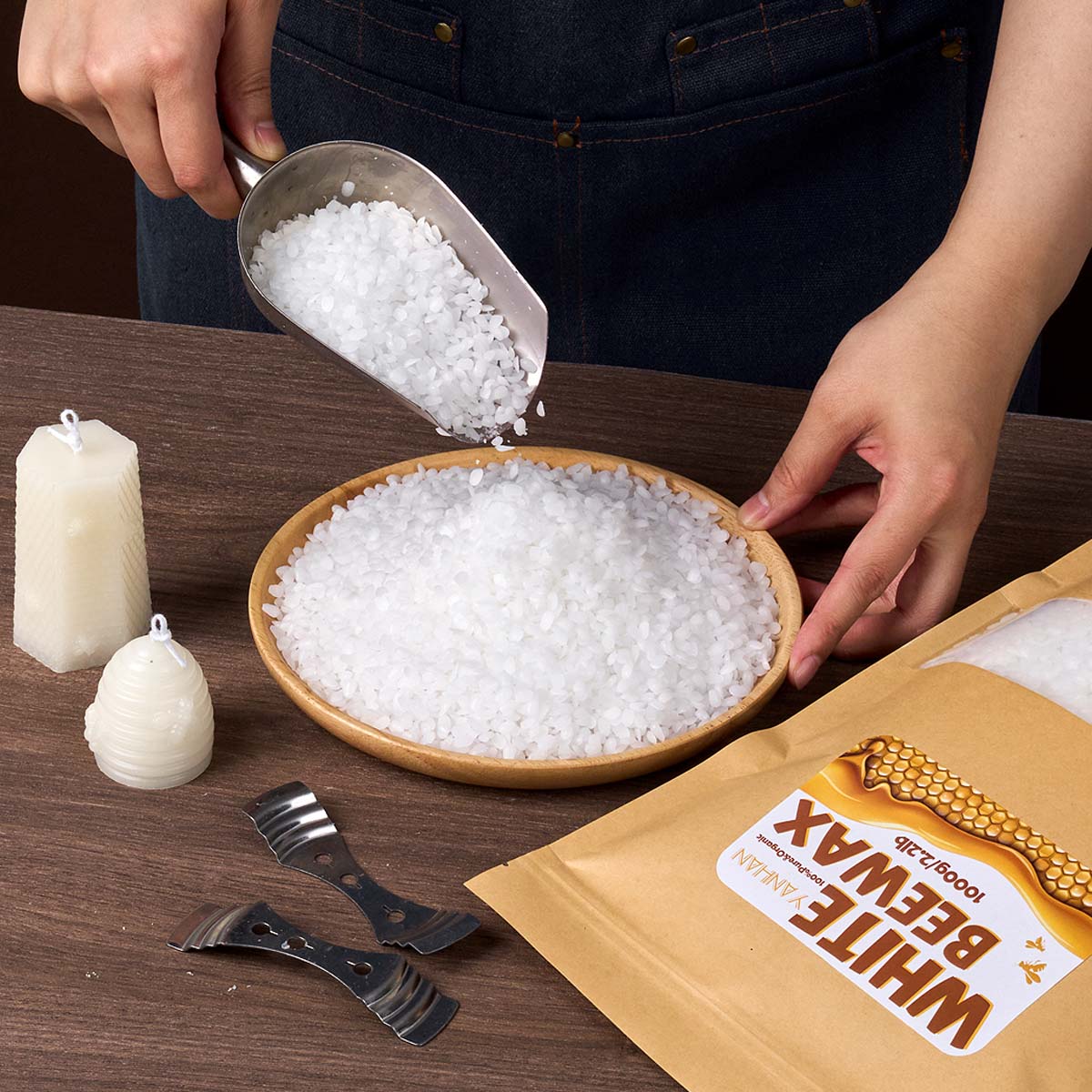 1000g Pure Natural Granular Wh - огляд і ціна Candle Supplies Beeswax