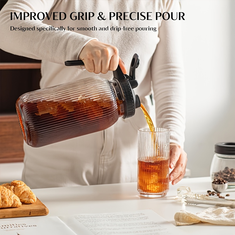 2PCS Glass Mason Jar Pitcher L - огляд і ціна Pour Spout Pitcher