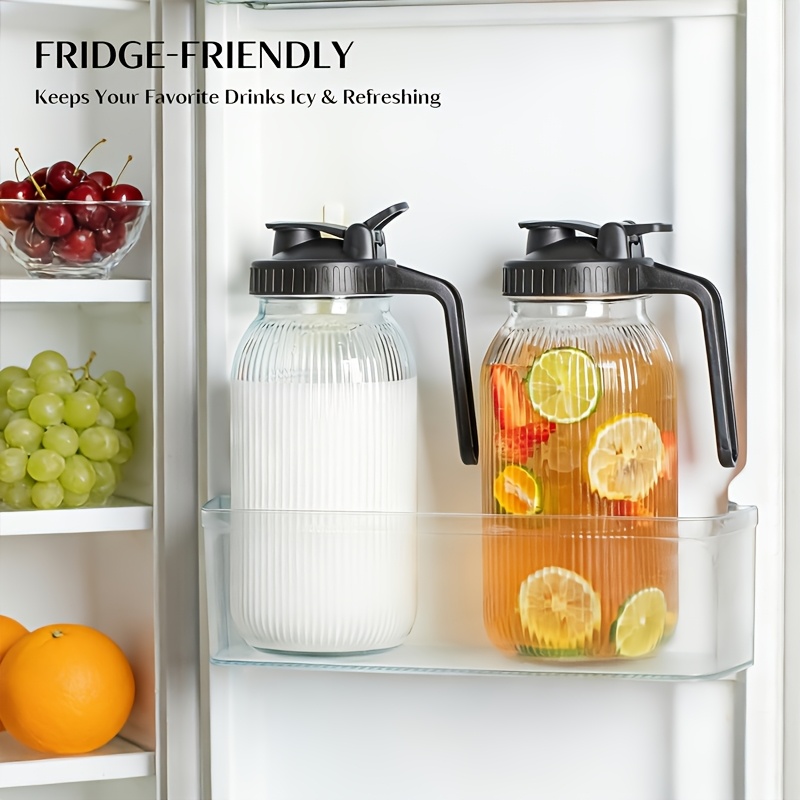2PCS Glass Mason Jar Pitcher L - огляд і ціна Pour Spout Pitcher