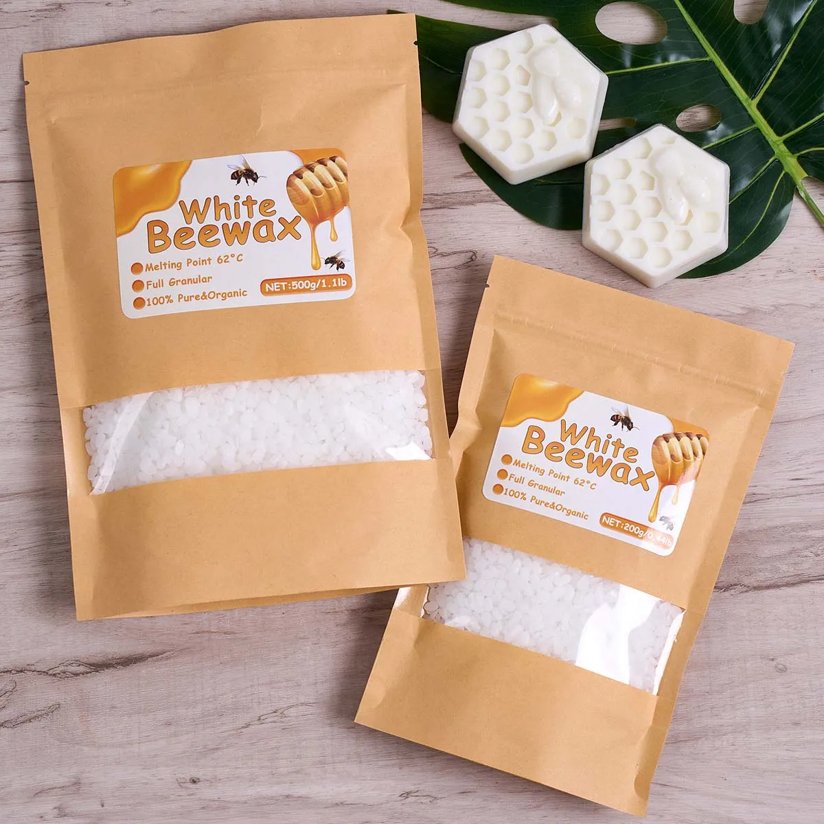 500g White Beeswax DIY Candle  - огляд і ціна Candle Supplies Beeswax
