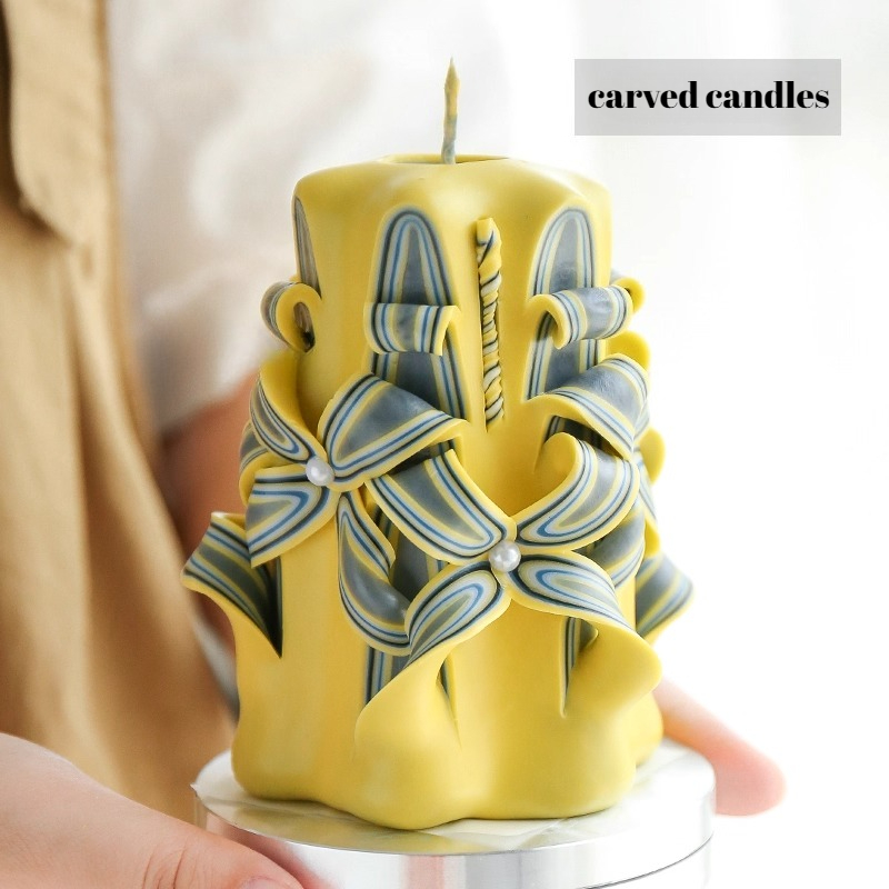 1KG Carved Scented Candle Raw  - огляд і ціна Candle Supplies Beeswax