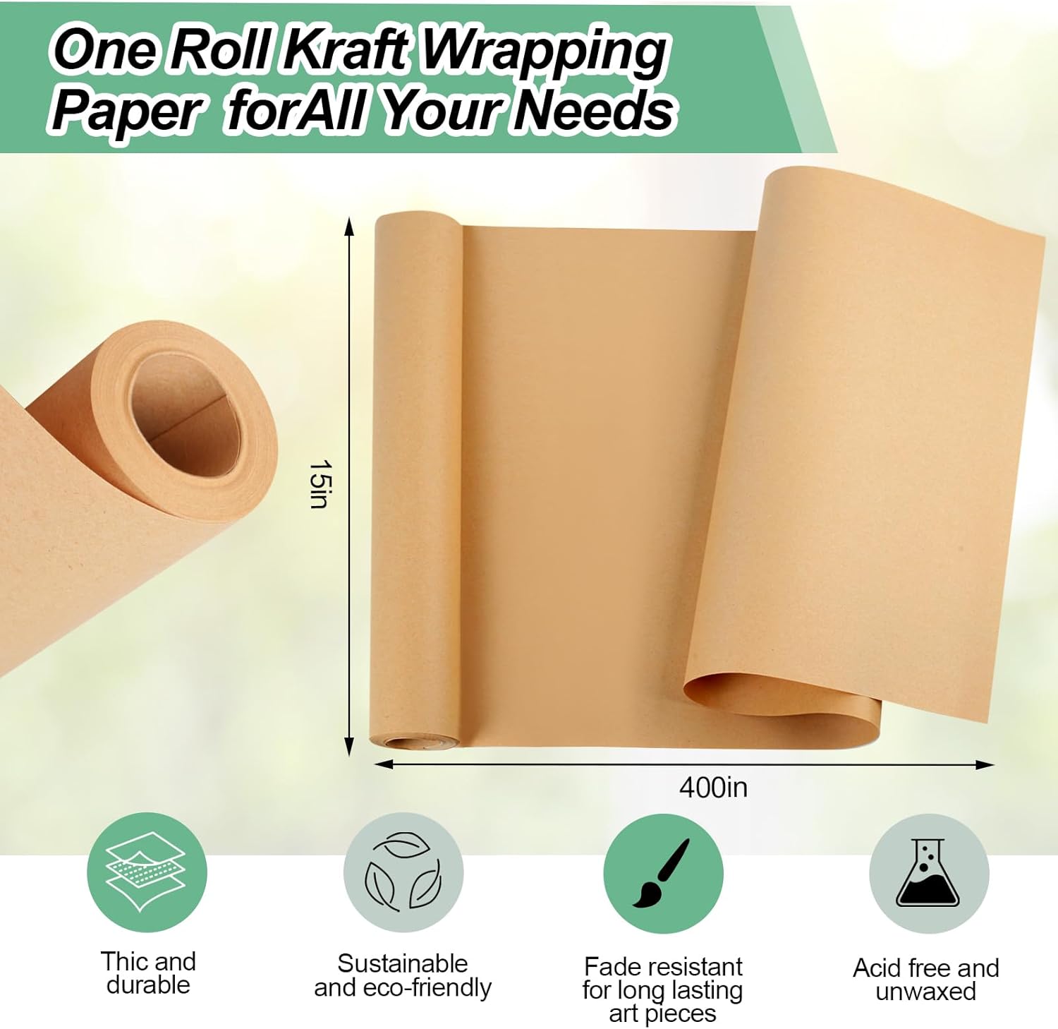 Eco Kraft Masking Paper Roll B - огляд і ціна Kraft Paper Box